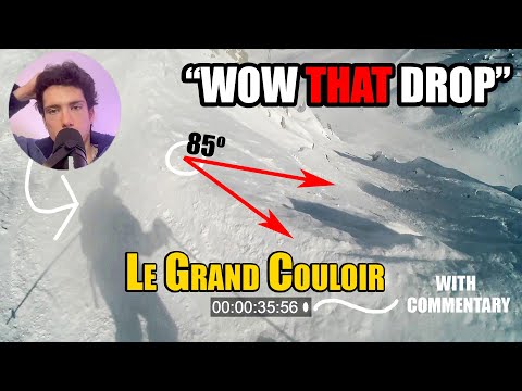 Le Grand Couloir Ski Run (i was too scared...)