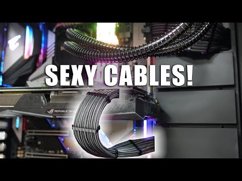 „CableMod Classic ModMesh C“ serijos kabelių rinkinys „Corsair RMi“ ir „RMx“ – baltas/raudonas video