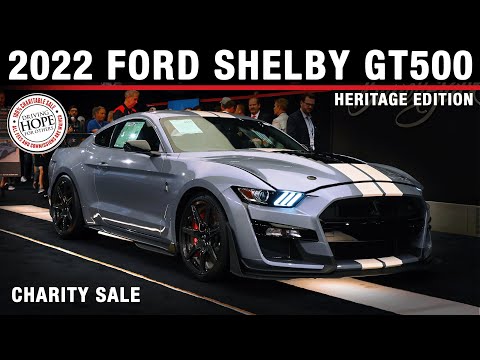$1M CHARITY SALE - 2022 Ford Shelby GT500 Heritage Edition - BARRETT-JACKSON 2022 HOUSTON AUCTION