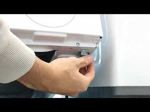 How to level the feet correctly on a front loading washing machine?