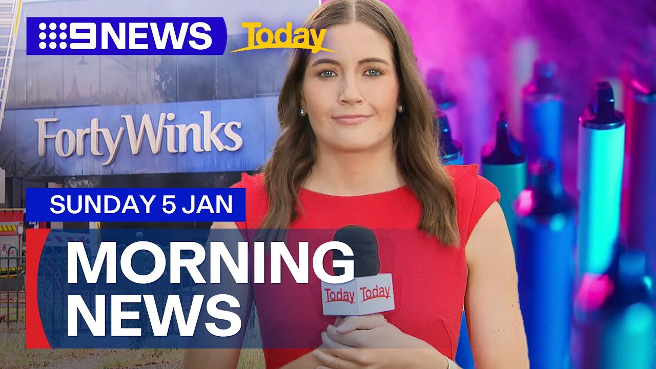 Melbourne shopping complex fire; Queensland vape and tobacco crackdown | 9 News Australia