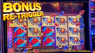 MONEY BLAST - FREE GAMES BONUS - BIG WIN!!! 5c KONAMI SLOTS at CASINO