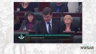 MLA for Peace River asking about caribou plans in regards to economic activity