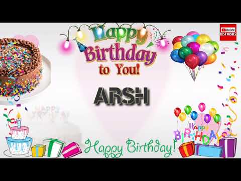 Happy Birthday ARSH _||_ Birthday Song_||_Best_Wishes_||