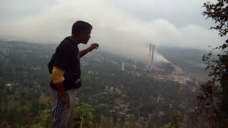 Aerial Serenity: Sarni Electricity Plant from Mathar Dev Hill, Satpura year 2009 #askdushyant