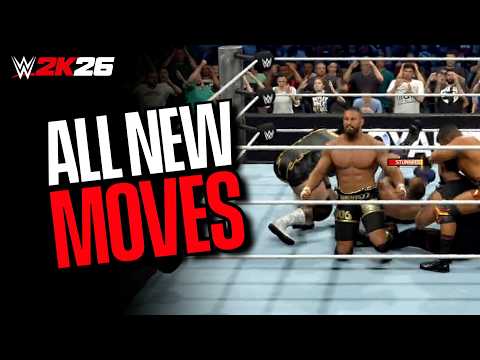 WWE 2K26 All New Moves,Taunts & DLC Moves (WWE 2K26 Every New Move)