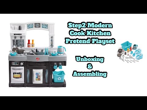 Step2 Modern Cook Kitchen Pretend Playset Unboxing & Assembling