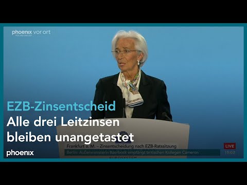 Christine Lagarde (EZB-Präsidentin) zur EZB-Zinsentscheidung | 07.03.24