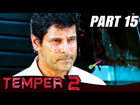 Temper 2 (टेंपर 2) - PART 15 of 15 | Tamil Action Hindi Dubbed Movie | Vikram, Shriya Saran