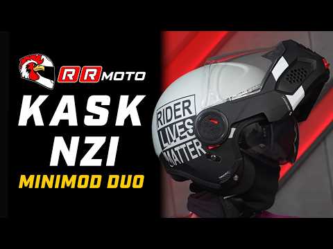 NZI MINIMOD DUO _ kompaktowy kask szczękowy P/J | ECE 22.06, blenda i komfort na co dzień