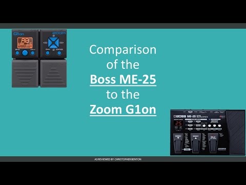 Boss ME-25 Compared to the Zoom G1on