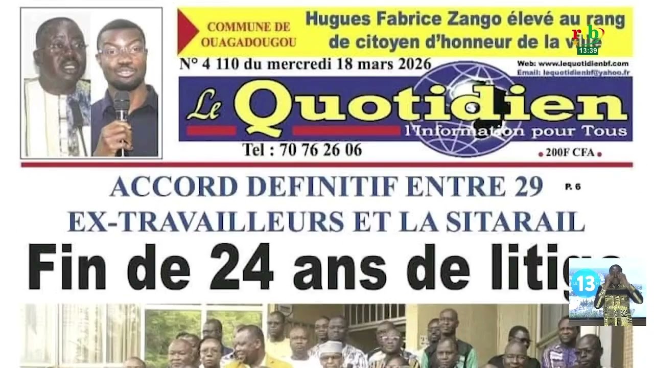 Revue de Presse du 18 mars 2026