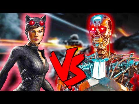 Catwoman Vs Terminator Apocalypse - Epic Battle - Injustice 2 Costume Skin Mod