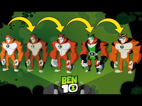 Ben10 UAF Alien Designs Throughout the Series