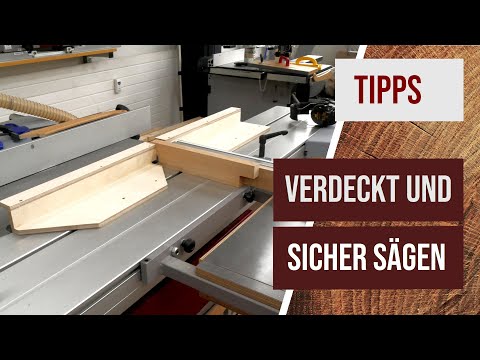 Verdeckte Schnitte (Nut, Falz, Ausklinkung) an der Tischkreissäge sicher ausführen
