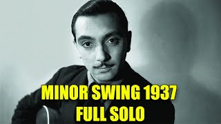 Minor Swing 1937 Full Solo (With Tab Transcription) - Gypsy Jazz Guitar