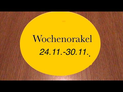 Weekly oracle 24.11. - 30.11.