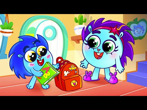 I'm Going to School Song 😻📚 | Baby Zoo 😻🐨🐰🦁 Nursery Rhymes And Kids Songs  😻🐨🐰🦁