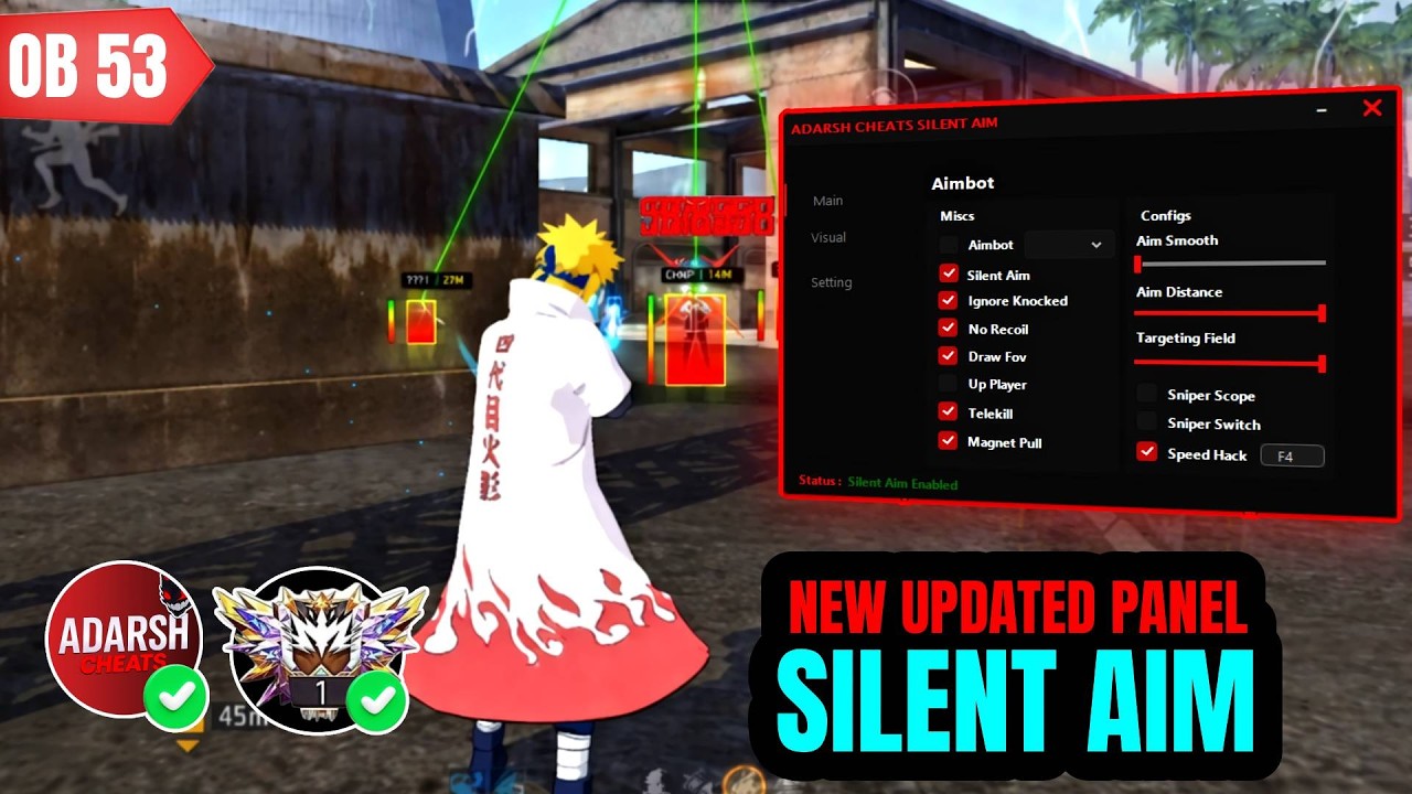 NEW PC PANEL UPDATED OB53💻 FREE FOR 7 DAYS 🆓 SILENT AIM 🎯 AIMBOT RAGE | 100% SAFE AND ANTIBAN ✅