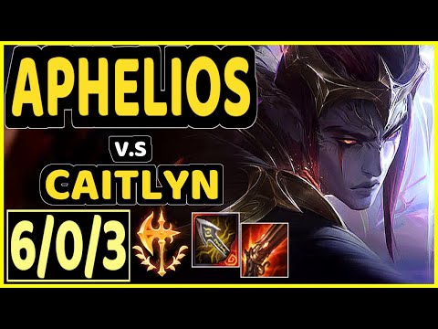 DOUBLELIFT (APHELIOS) vs CAITLYN - 6/0/3 KDA BOTTOM ADC CHALLENGER GAMEPLAY - NA