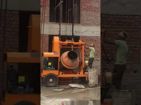 Concrete Mixing Machine With Lift