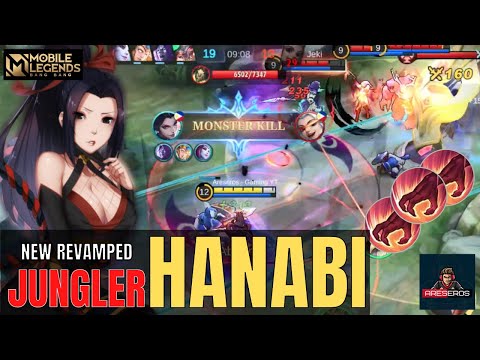 MLBB Revamped Hanabi Jungler 2022 Gameplay - Welcome to the New Meta Marksman ~ No Critical Needed
