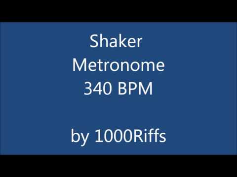 Shaker Metronome 340 BPM - Beats Per Minute