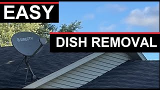 SATELLITE DISH REMOVAL - HOW TO REMOVE A SATELLITE DISH - DIRECTV DISH REMOVAL