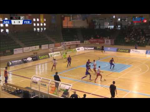Gol Alex Fuentes (2-3) en el Naturpellet Segovia - FC Barcelona Lassa B. 4J, 2Div