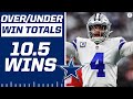 2022 NFL Over/Under Predictions: Cowboys 10.5 wins [Expert Breakdown] | CBS Sports HQ