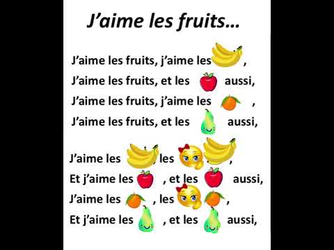J'aime les fruits - alain le lait (I like fruits)