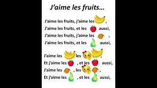 J'aime les fruits - alain le lait (I like fruits)