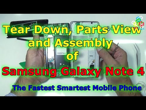 Samsung galaxy Note 4: Tear Down (Chip Level), Parts View and Dis-Assembly (Snapdragon Version)
