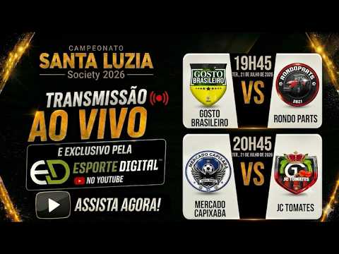 AO VIVO: SEMI FINAL | GOSTO BRASILEIRO X RONDO PARTS | MERCADO CAPIXABA X JC TOMATES