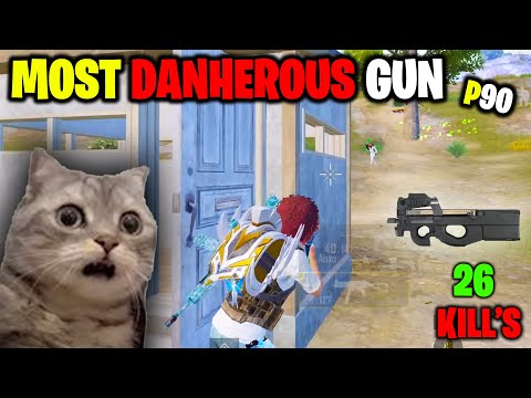 😨Will I Survive In Front Of Most Dangerous Gun (P90) !!