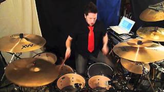 + Gramophone + Strapping Young Lad - Force Fed Drum Cover