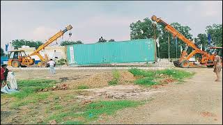 container shifting with crane #youtube #construction #shortsvideo