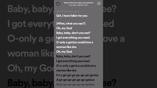 SIA, DIPLO, LABRINTH, LSD ‘GENIUS’ LYRICS ✨#sia #labrinth #genius #lyrics #lyricvideo #song #edit