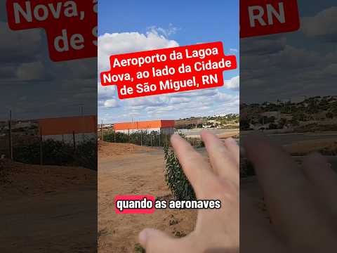 Mostrando a pista do Aeroporto do grupo Brisanet, Lagoa Nova Pereiro, Ceará