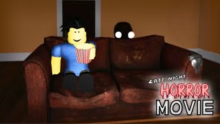 [ROBLOX]-LATE NIGHT HORROR MOVIE (All Ending + Badges) FULL WALKTHROUGH