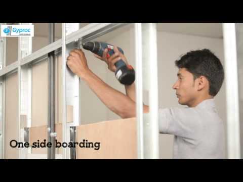 How to intall gypsum partition