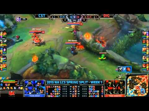Team Coast vs Team Dignitas - HIGHLIGHTS - NA LCS Spring 2015 - W1D1 - Season 2015 - LoL