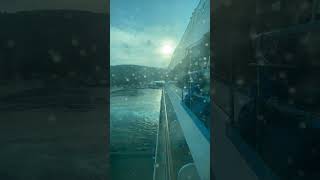 Brilliance of the Seas departing Port Vila Vanuatu timelapse #brillianceoftheseas