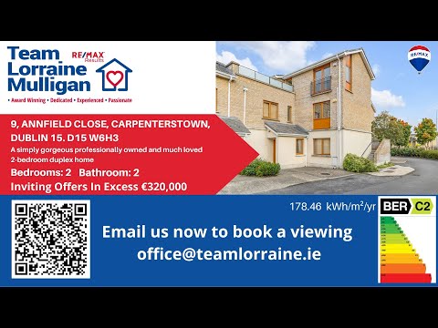 9, ANNFIELD CLOSE, CARPENTERSTOWN, DUBLIN 15. D15 W6H3.