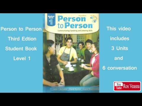 English Conversation Person to Person Unit 1-3