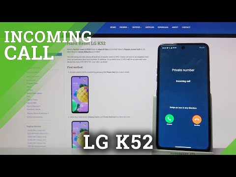Discover Incoming Call Screen Options in LG K52 – Animation of Incoming Call