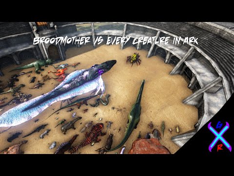 Broodmother vs Every Creature in Ark! (With Genesis 2!!) No Titanosaur or Other Bosses
