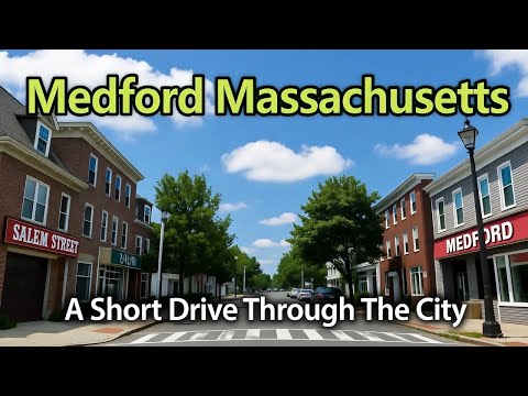 🚖 A Short 1080p Drive through Medford Massachusetts - 8/9/21