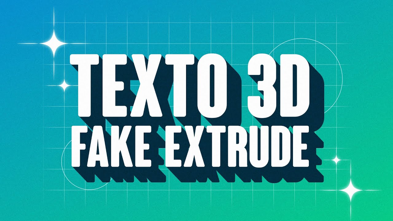 TEXTO COM FAKE EXTRUDE 3D NO AFTER EFFECTS | TUTORIAL