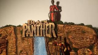 Marvel's Black panther warrior falls diorama marvel legends custom commission